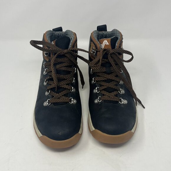 Forsake Halden Mid Men's Waterproof Hiking Sneaker Boot 8 Black Tan - Picture 3 of 14